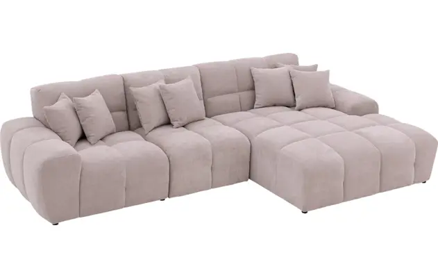 Goossens excellent loungebank kubus beige stof - 8252130-gespiegeld-05