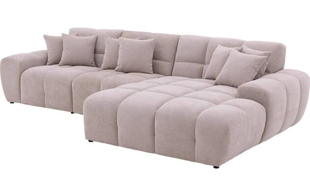 Goossens excellent loungebank kubus beige stof - 8252130-gespiegeld-06