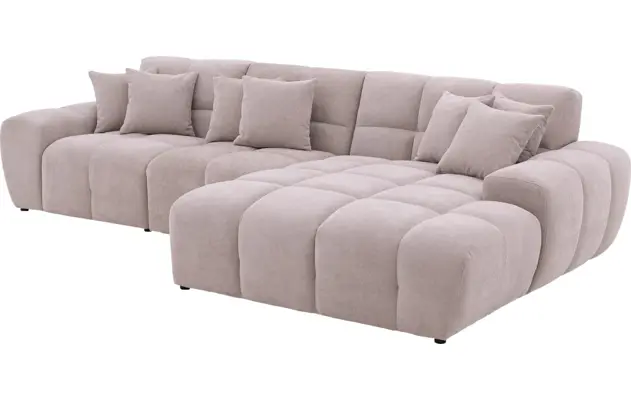 Goossens excellent loungebank kubus beige stof - 8252130-gespiegeld-06