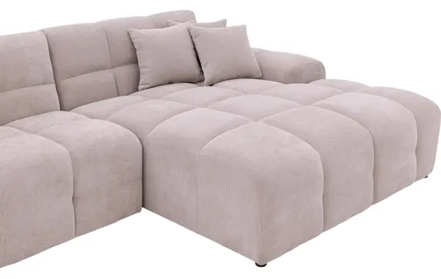 Goossens excellent loungebank kubus beige stof - 8252130-gespiegeld-07