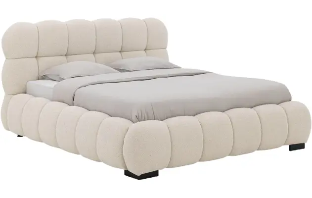 Goossens gestoffeerd bedframe cloud xl storage beige stof - 8252131-goossens-cloud-storage-bedframe-stof-01