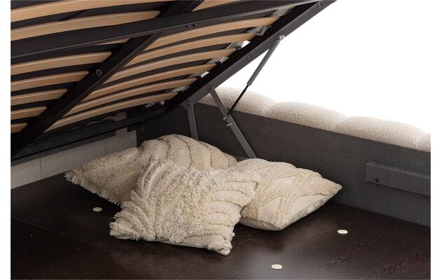 Goossens gestoffeerd bedframe cloud xl storage beige stof - 8252131-goossens-cloud-storage-bedframe-stof-04