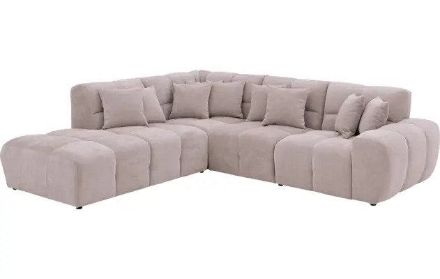 Goossens excellent hoekbank kubus beige stof - 8252132-gespiegeld-03