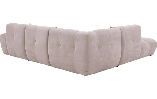 Goossens excellent hoekbank kubus beige stof - 8252132-gespiegeld-04