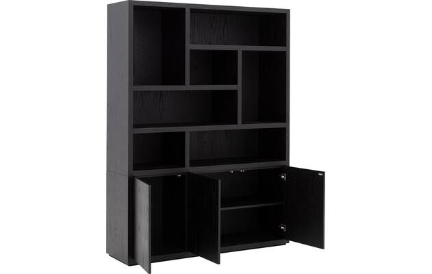 Goossens buffetkast barcelona zwart eiken - 8252133-goossens-barcelona-buffetkast-eiken-04