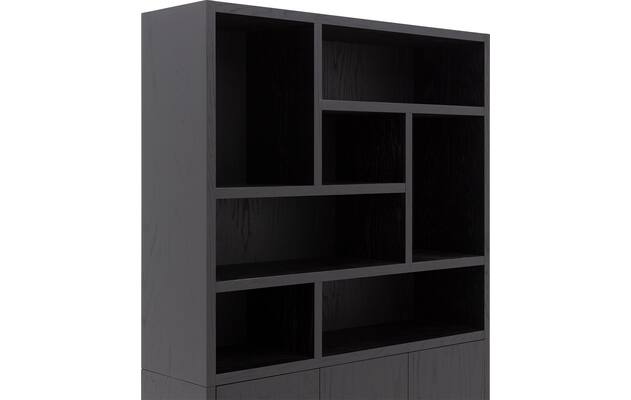 Goossens buffetkast barcelona zwart eiken - 8252133-goossens-barcelona-buffetkast-eiken-05