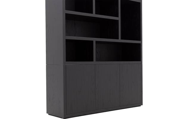 Goossens buffetkast barcelona zwart eiken - 8252133-goossens-barcelona-buffetkast-eiken-06