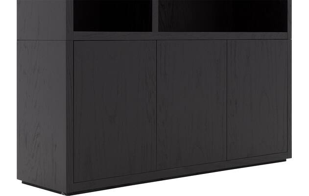 Goossens buffetkast barcelona zwart eiken - 8252133-goossens-barcelona-buffetkast-eiken-07