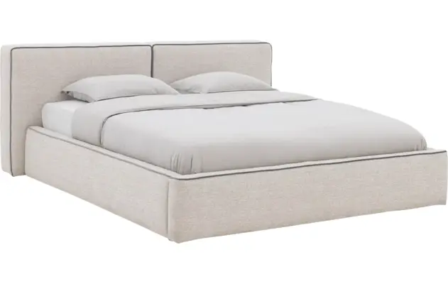 Goossens gestoffeerd bedframe arona storage grijs stof - 8252157-goossens-arona-storage-bedframe-stof-02