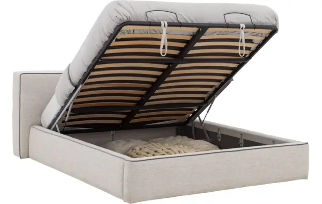 Goossens gestoffeerd bedframe arona storage grijs stof - 8252157-goossens-arona-storage-bedframe-stof-04