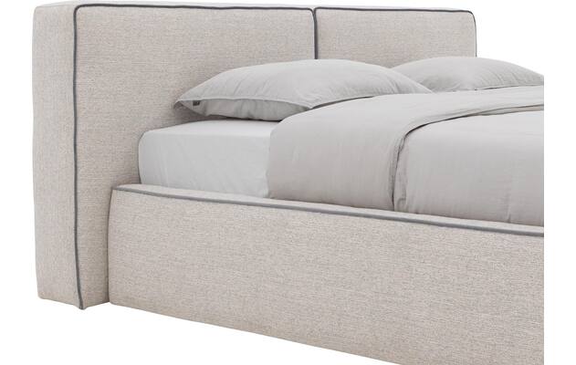 Goossens gestoffeerd bedframe arona storage grijs stof - 8252157-goossens-arona-storage-bedframe-stof-07