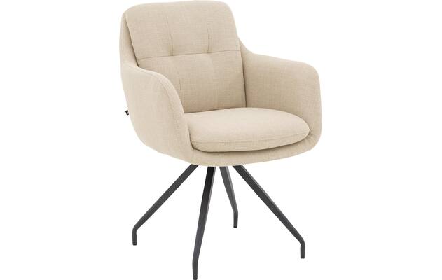 Goossens eetkamerstoel mirthe beige stof - 8252167-goossens-mirthe-eetkamerstoel-stof-beige-01