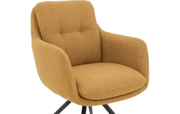 Goossens eetkamerstoel mirthe geel stof - 8252168-goossens-mirthe-eetkamerstoel-stof-geel-06