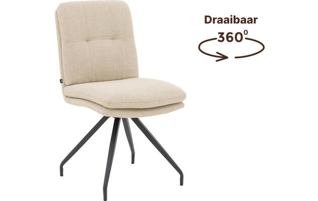 Goossens eetkamerstoel mirthe beige stof - 8252170-goossens-mirthe-eetkamerstoel-stof-beige-99