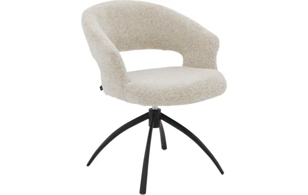 Goossens eetkamerstoel sara beige stof - 8252182-goossens-sara-eetkamerstoel-stof-beige-01