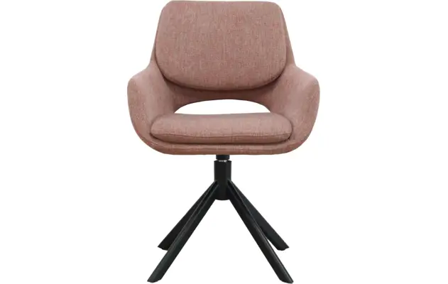 Goossens eetkamerstoel daisy roze stof - 8252188-goossens-daisy-eetkamerstoel-stof-roze-02