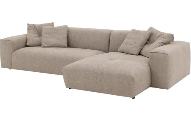 Goossens loungebank lago bruin stof - 8252191-gespiegeld-04
