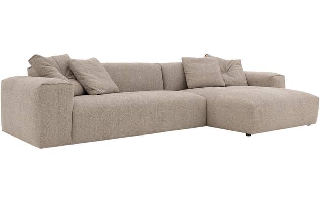Goossens loungebank lago bruin stof - 8252191-gespiegeld-08