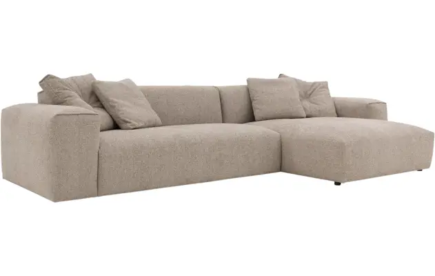 Goossens loungebank lago bruin stof - 8252191-gespiegeld-08