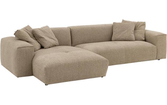 Goossens loungebank lago bruin stof - 8252192-gespiegeld-04