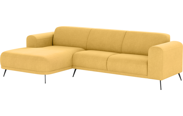 Goossens loungebank shallow geel stof - 8252324-goossens-shallow-bank-stof-geel-02
