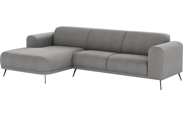 Goossens loungebank shallow grijs stof - 8252330-goossens-shallow-bank-stof-grijs-02