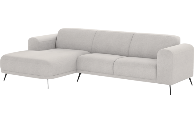 Goossens loungebank shallow grijs stof - 8252342-goossens-shallow-bank-stof-grijs-02