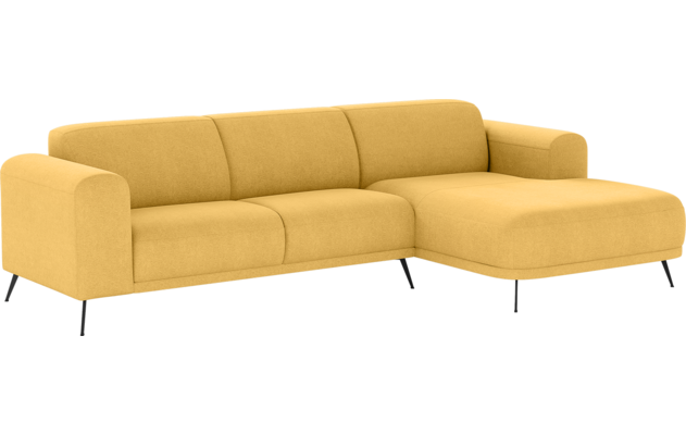 Goossens loungebank shallow geel stof - 8252347-goossens-shallow-bank-stof-geel-02
