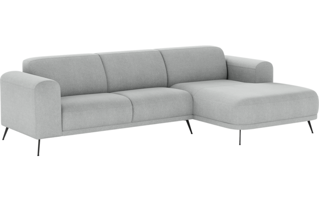 Goossens loungebank shallow grijs stof - 8252352-goossens-shallow-bank-stof-grijs-02