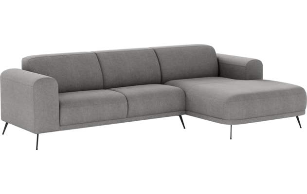 Goossens loungebank shallow grijs stof - 8252353-goossens-shallow-bank-stof-grijs-02