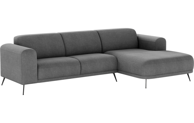Goossens loungebank shallow grijs stof - 8252354-goossens-shallow-bank-stof-grijs-02