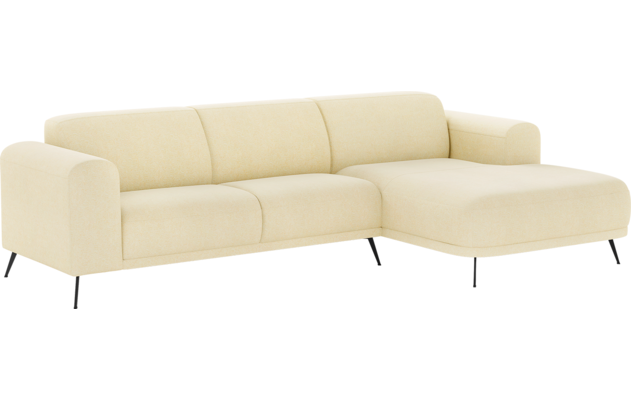 Goossens loungebank shallow geel stof - 8252358-goossens-shallow-bank-stof-geel-02