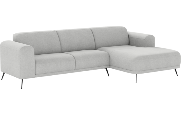 Goossens loungebank shallow grijs stof - 8252366-goossens-shallow-bank-stof-grijs-02