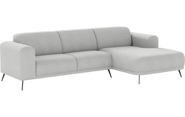 Goossens loungebank shallow grijs stof - 8252366-goossens-shallow-bank-stof-grijs-02