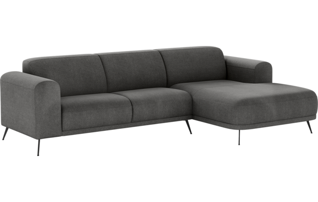 Goossens loungebank shallow zwart stof - 8252367-goossens-shallow-bank-stof-zwart-02