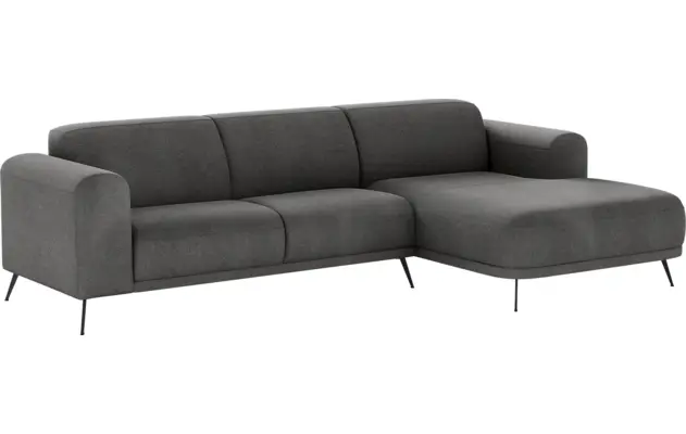 Goossens loungebank shallow zwart stof - 8252367-goossens-shallow-bank-stof-zwart-02
