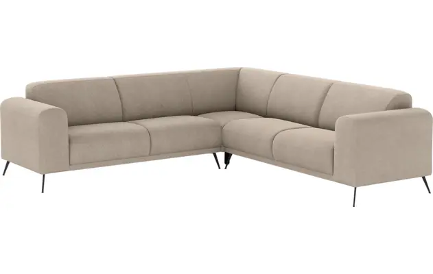 Goossens hoekbank shallow beige stof - 8252369-goossens-shallow-bank-stof-beige-02