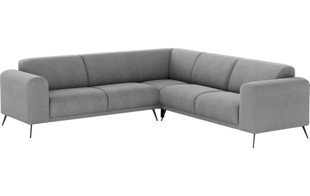 Goossens hoekbank shallow grijs stof - 8252376-goossens-shallow-bank-stof-grijs-02