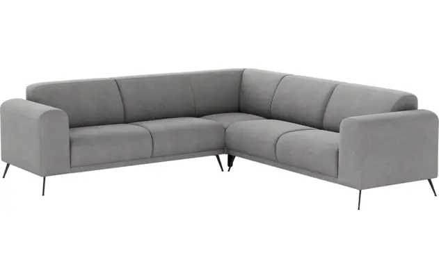 Goossens hoekbank shallow grijs stof - 8252376-goossens-shallow-bank-stof-grijs-02