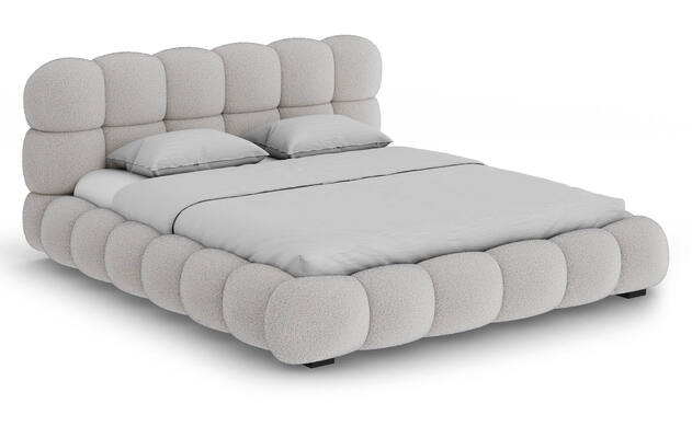 Goossens gestoffeerd bedframe cloud blauw stof - 8252394-goossens-cloud-bedframe-stof-01