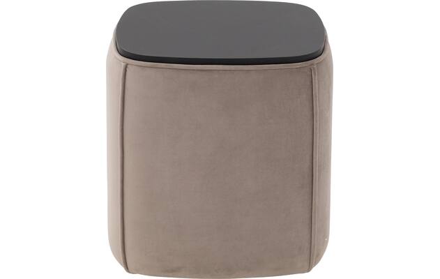 Goossens nachtkastje milano bruin stof - 8252640-goossens-taranto-nachtkastje-stof-10