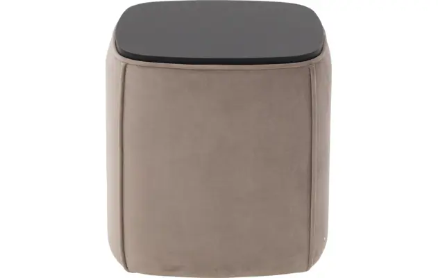 Goossens nachtkastje milano bruin stof - 8252640-goossens-taranto-nachtkastje-stof-10