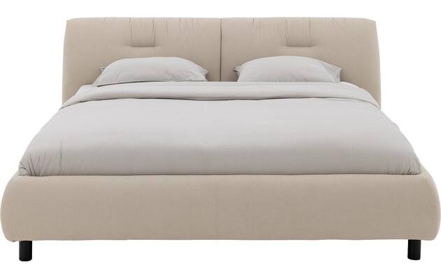 Goossens gestoffeerd bedframe taranto beige stof - 8252675-goossens-taranto-bedframe-stof-02