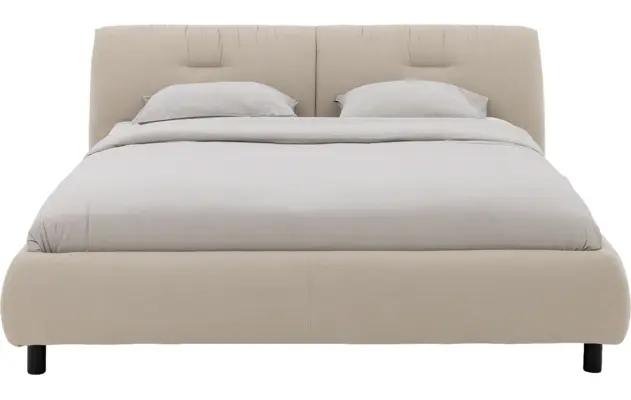 Goossens gestoffeerd bedframe taranto beige stof - 8252675-goossens-taranto-bedframe-stof-02