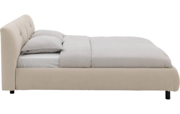 Goossens gestoffeerd bedframe taranto beige stof - 8252675-goossens-taranto-bedframe-stof-03