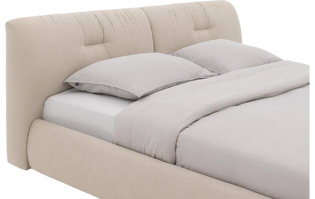 Goossens gestoffeerd bedframe taranto beige stof - 8252675-goossens-taranto-bedframe-stof-04