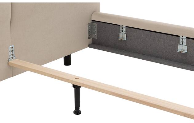Goossens gestoffeerd bedframe taranto beige stof - 8252675-goossens-taranto-bedframe-stof-08