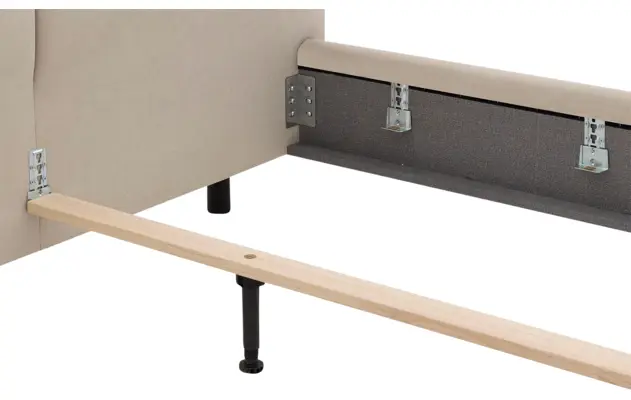 Goossens gestoffeerd bedframe taranto beige stof - 8252675-goossens-taranto-bedframe-stof-08