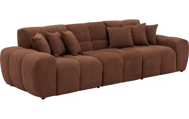 Goossens excellent zitbank kubus bruin stof - 8252694-goossens-excellent-kubus-bank-stof-bruin-02