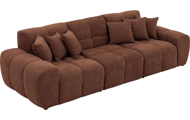 Goossens excellent zitbank kubus bruin stof - 8252694-goossens-excellent-kubus-bank-stof-bruin-04